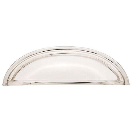 Patioplus 3 in. Center to Center Cup Cabinet Pull, Bright Nickel PA2046381